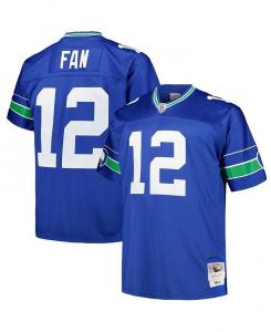 12-й мужской турнир Fan Royal Seattle Seahawks Big & Джерси вышедшего на пенсию игрока Tall Legacy Mitchell & Ness, синий