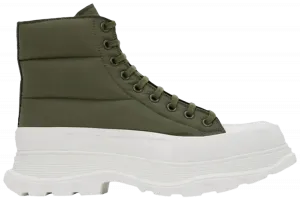 Ботинки Alexander McQueen Tread Slick Boot 'Khaki Nylon', зеленый