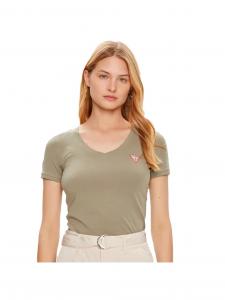 Футболка с треугольниками Guess, зеленый