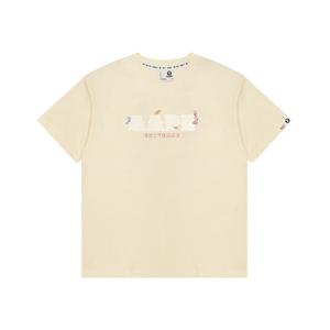 Футболка с нашивкой логотипа A Bathing APE Aape, белый