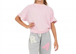 Футболка с рукавами «летучая мышь» розового цвета Vintage Havana