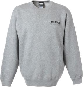 Мужская толстовка с круглым вырезом и логотипом бренда (классическая модель) Thrasher, серый