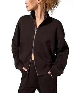 Куртка Silkerry оверсайз, фамильная модель 1989 года, с воротником-стойкой на молнии. Lilysilk, коричневый