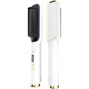 Утюжок для выпрямления волос с отрицательными ионами, бережный для волос, домашний, для ленивой завивки KF 555 ZHIYILIANGPIN, белый