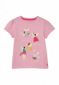 Футболка astra с аппликационным принтом, стандартного кроя. Joules, Pink Fairy