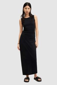 KATARINA DRESS платье из хлопка AllSaints, черный