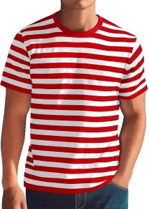 Футболка с коротким рукавом в полоску для мужчин