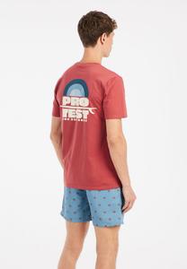 Футболка с принтом Protest, красный