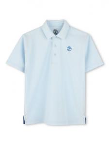 Детская пике-поло из хлопка Timberland, Pale Blue