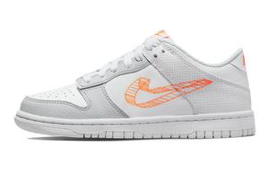 Кроссовки Nike Dunk Low, белый/оранжевый