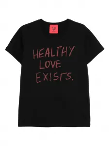 Футболка с принтом-слоганом Aniye By, черный