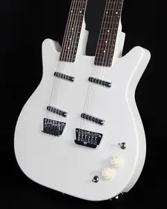 Danelectro 6/12 Двуязычная гитара, Белый Перламутр