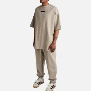 Брюки с лого-патчем Fear Of God Essentials, seal серый