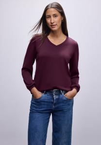 Топ Street One Long sleeved top, Rot/Dark Purple