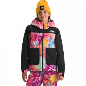 Утепленная куртка Freedom для девочек The North Face, Radiant Poppy Blowing Wind Print