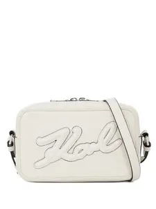 Сумка через плечо с вышитым логотипом KARL LAGERFELD, белый