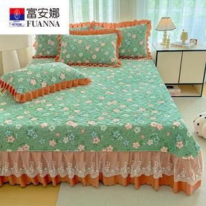 Fuanna Плед из искусственного меха 200х230 см, утолщенный, с цветочным принтом Dreams of Blooming Flowers