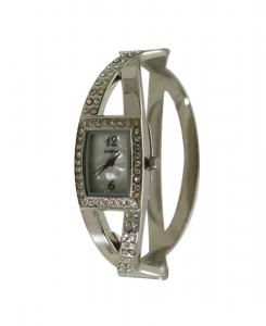 Браслет-часы с серебряными стразами и перламутровыми вставками Olivia Pratt, Silver