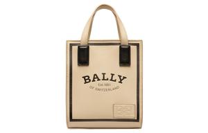 Crystalia Сумка-тоут из телячьей кожи Шоппер Клатч Наплечная Сумка Через плечо Мини Женская Светло-бежевый BALLY