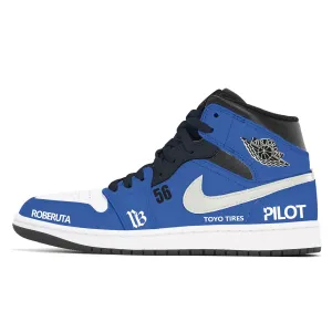 Jordan Air 1 Dust, Pilot устойчивые к истиранию кроссовки mid top в винтажном стиле для мужчин blue