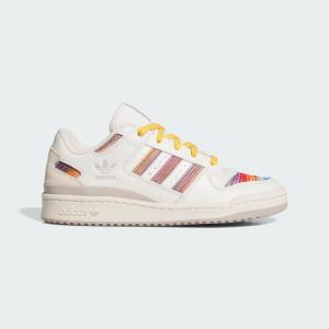 Кроссовки Adidas Forum Low CL Shoes, цвет Cloud White/Better Scarlet/Blue Bird