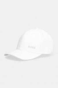 Хлопковая бейсболка cap-bold BOSS Green, белый