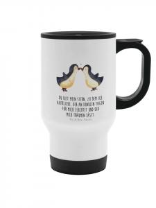 Mr. & Mrs. Panda Термос «Любовь к белому пингвину» с надписью