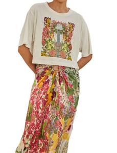 Футболка Greek Portal с цветочным принтом CAROLINA K, цвет floral