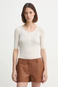 Шерстяной свитер Agnes Herskind, бежевый