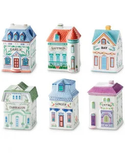 Набор баночек для специй Spice Village из 6 предметов для гурманов Lenox