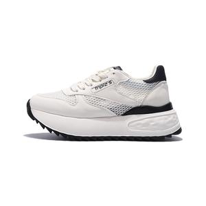 Износостойкие и легкие низкие кроссовки на массивной подошве для женщин Beixin, Beige Pink Mesh