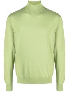 Джемпер из вирджинской шерсти с высоким воротником Fileria, зеленый