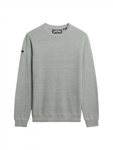 Светло-серый вязаный свитер Superdry