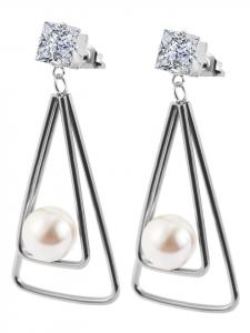 Adeliás Женские серьги - серьги из нержавеющей стали серебристого цвета