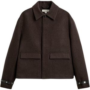 ZARA Куртка Nanushka X Nanushka мужская тёмно-коричневая, Dark Brown