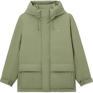 LACOSTE Мужская пуховая куртка цвета хаки, Khaki Green