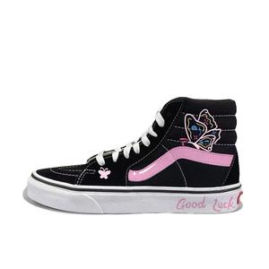 Высокие скейтерские кроссовки unisex sk8 butterfly love with palpitations Vans, черный