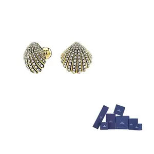 Swarovski Искусственные хрустальные золотые шпильки для женщин Gold