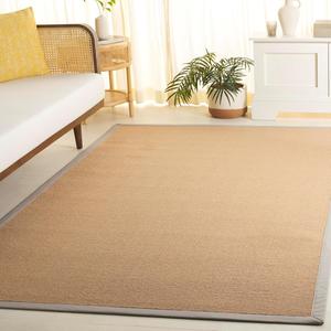 Ковер для улицы safavieh коллекция napa faux sisal, maize & beige, устойчивый к погодным условиям и моющийся, идеально для патио, заднего двора, прихожей, террасы, обеденной зоны (nfs108b), 122 x 183 см