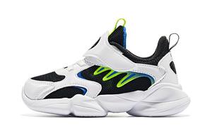 ERKE KIDS Износостойкие дышащие низкие детские повседневные кроссовки Black White Kids'