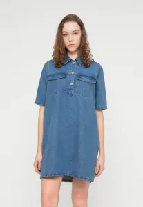 Короткое джинсовое платье nmindie Noisy May, Light Blue Denim