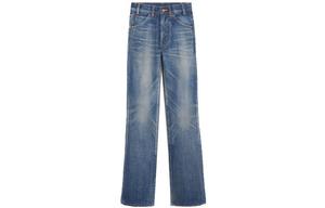 Джинсы женские Celine с потертостями, синий