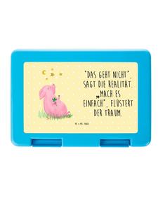 Mr. & Mrs. Panda Коробочка для хранения фигурки счастливого поросенка с надписью пастельно-желтого цвета