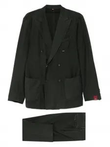 Костюм с двубортным пиджаком Santaniello, зеленый