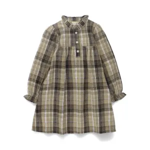 Клетчатое платье с перевязанной грудью Branshes, цвет Brown