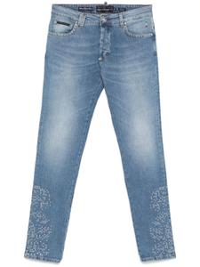Джинсы с заклепками Philipp Plein, синий