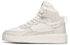 Кроссовки для скейтбординга Life Collection женские с высоким берцем цвета слоновой кости/серого цвета Anta