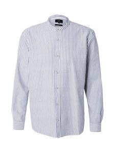 Рубашка на пуговицах классического кроя QS, сапфировый