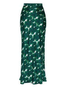 Max Mara юбка макси с цветочным принтом, зеленый