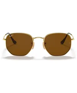 Унисекс поляризованные солнцезащитные очки, RB3548N HEXAGONAL WASHED EVOLVE Ray-Ban, золотой